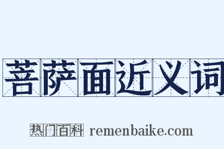 菩萨面近义词是什么意思的图片